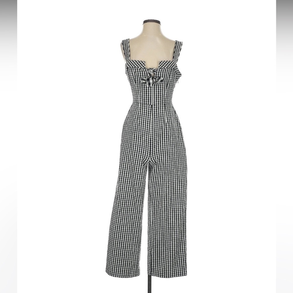 Tanya Taylor Gingham Jumpsuit Size 12
